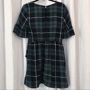 Speechless Dresses - Blue & Green Plaid Dress Ruffle Sleeve Speechless Dresses - Blue & Green Plaid Dress Ruffle Sleeve